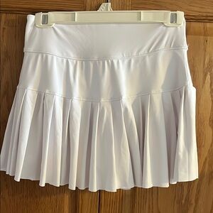 Kyodan White Pleated Mini Skirt